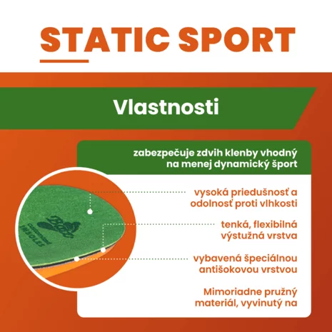 Static Sport individuálna vložka do topánok