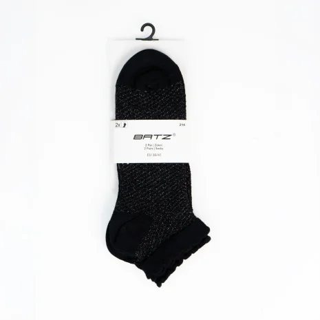 BATZ LIFESTYLE 2 pairs of Grace (black/black) socks
