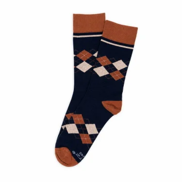 BATZ Men’s Argyle Socks – 2 Pairs (Dark Mix)
