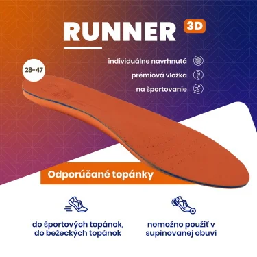 BATZ Runner individuálna vložka do topánok