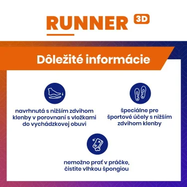 BATZ Runner individuálna vložka do topánok