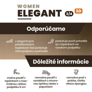 BATZ Elegant 3/4 individuálna vložka do topánok