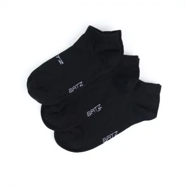 BATZ LIFESTYLE 3 páry One size (black/black/black) členkové ponožky