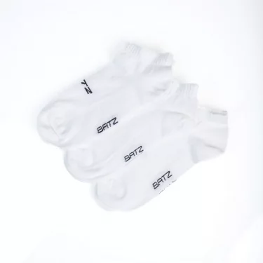 BATZ LIFESTYLE 3 páry One size (white/white/white) členkové ponožky