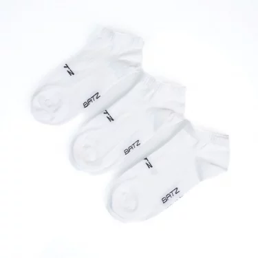 BATZ LIFESTYLE 3 páry One size (white/white/white) členkové ponožky