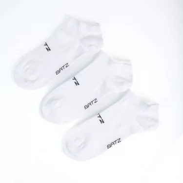 BATZ LIFESTYLE 3 páry Unisex (white/white/white) členkové ponožky