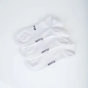 BATZ LIFESTYLE 3 páry Unisex (white/white/white) členkové ponožky