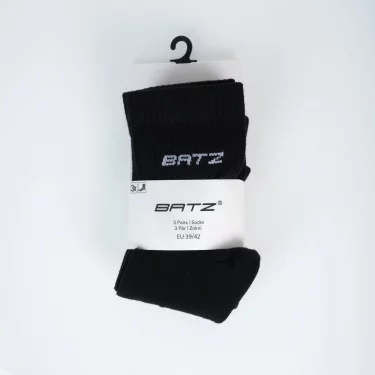 BATZ LIFESTYLE 3 páry Unisex (black/black/black) crew ponožky
