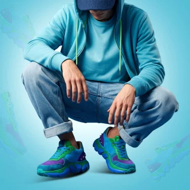 Batz X VIRAG KERENYI Chicago (Ocean) Men’s Sneakers