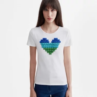 BATZ X VIKTORIAVARGA Peacock LOVE t-shirt